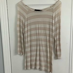 The Limited striped cream shirt